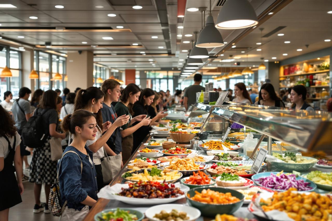 爆料导航 - 某大学食堂"黑暗料理"走红网络,学生排队打卡成为新潮流 某大学食堂"黑暗料理"走红网络,学生排队打卡成为新潮流